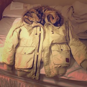 Ecko fur winter coat - both side wear